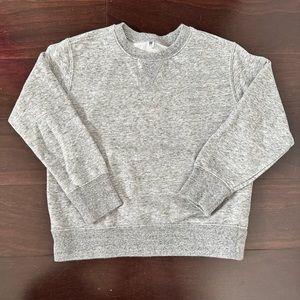 Uniqlo French terry sweater in marled grey, size 5-6